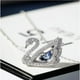 thumbnail image 4 of Collar Swarovski Dancing Swan Cisne Plata Rodio Kit de Regalo, 4 of 5