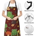 thumbnail image 4 of Kdxio Frogs and Mushrooms Apron with Pockets Adjustable Kitchen Aprons for Men Women Waterproof Aprons for Cooking,Drawing,Crafting, Baking Household Cleaning, 4 of 8