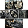 thumbnail image 2 of Renewold American Tribal Wolf Dream Catcher Car Seat Cover Full Set for 11, with Front Back Seat Covers Keychain Car Headrest Cover Cup Coasters Handbrake Cover and Gear Shift Cover for Women Men, 2 of 7