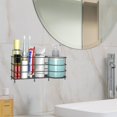 thumbnail image 5 of Bathroom Toothbrush Holder, WeGuard 7 Slots Toothbrush Holders and Bathroom Accessories Extra Large, Multifunctional Stainless Steel Bathroom Storage Organizer - Matte Black, 5 of 7