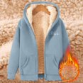 thumbnail image 3 of Thick Fleece Lined Hoodies for Women Winter Long Sleeve Warm Zip Up Hooded Sweatshirt with Pockets Jacket Coat, 3 of 4