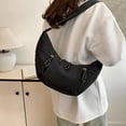 thumbnail image 4 of RUISINERY Crescents Bag Small Slings Crossbody Bag with Half Moon Shape Fashionable Slings Bag Moon Bags Slouchy Dumpling Bags, 4 of 8