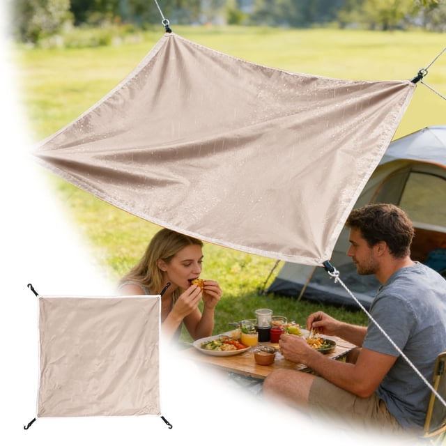Klonfd Housse de Protection Universelle contre la Pluie pour Tente, Camping, Randonnée, Abri Extérieur