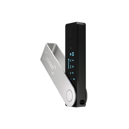 Ledger - Nano X Crypto Hardware Wallet - Bluetooth - Onyx Black