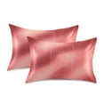 thumbnail image 2 of Iauyy 20x30in Silk-Smooth Satin Pillowcase, Gentle on Hair and Skin, Luxuriously Soft Pillowcase with Envelope Closure, Wrinkle Fade Line, 2 of 9