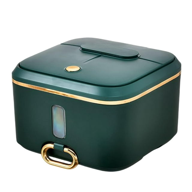 GUOOL Airtight Rice Storage Container Food Container Bin Perfect for Rice Flour Cereal Green S