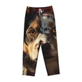 thumbnail image 4 of Haiem Flower Crown Dog Women's Pajama Pants Ultra Lightweight Pjs Bottoms Sleepwear Bottom Pants With Pocket Drawstring-X-Large, 4 of 7