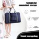 thumbnail image 5 of Bolsa de viaje de gran capacidad con funda para carrito | Bolsa organizadora plegable para gimnasio y deportes | Tela Oxford impermeable para hombres y mujeres | Ideal para llevar en avión y viajes, 5 of 8