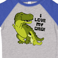 thumbnail image 4 of Inktastic I Love My Dad with Baby and Daddy Tyranasaurus Rex Boys or Girls Toddler T-Shirt, 4 of 5