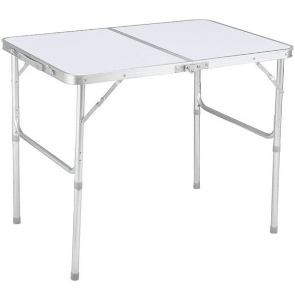 OverPatio Folding Table 35" x 23" x 27" Plastic  for Camping