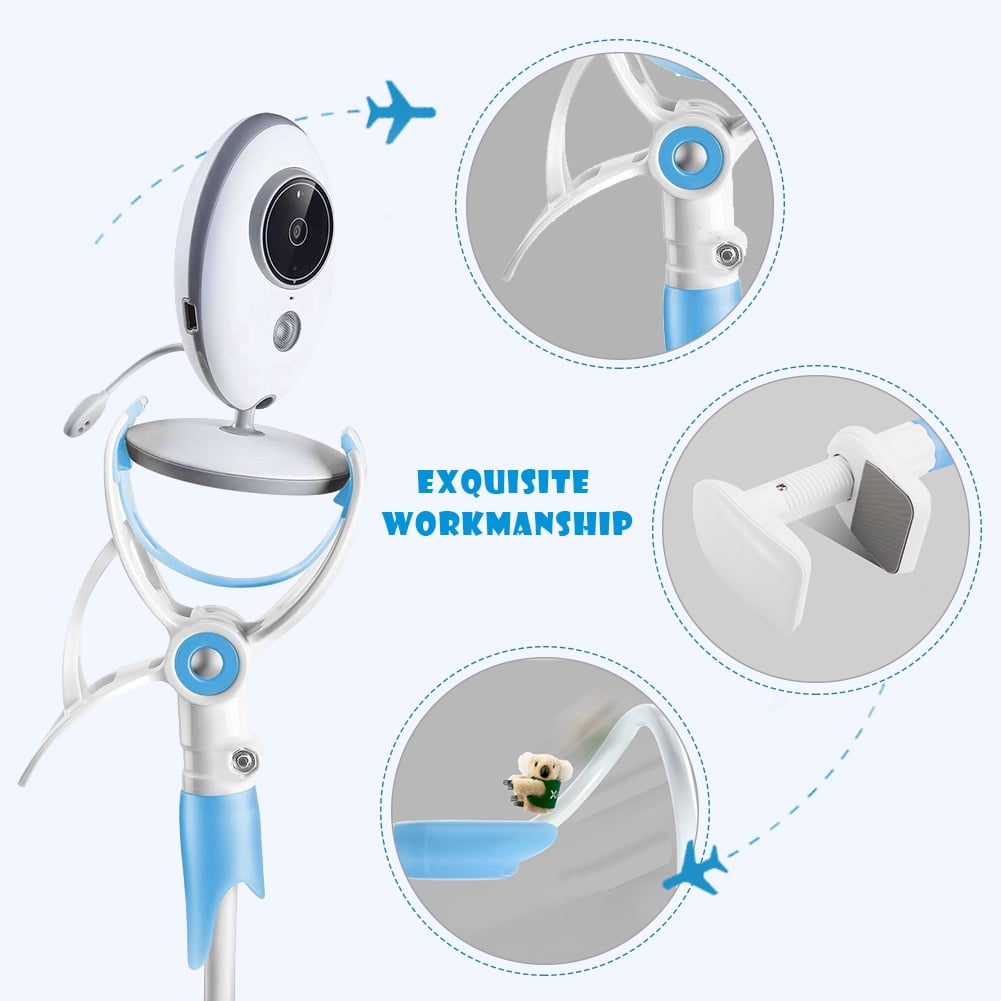 Universal 360° Rotation Baby Monitor Holder with Anti Slip Reinforcement Pad