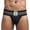 Black, variant on TIHLMK Men's Patchwork Underwear Men's Underwear Shorts Bulging Bag Soft Underwear