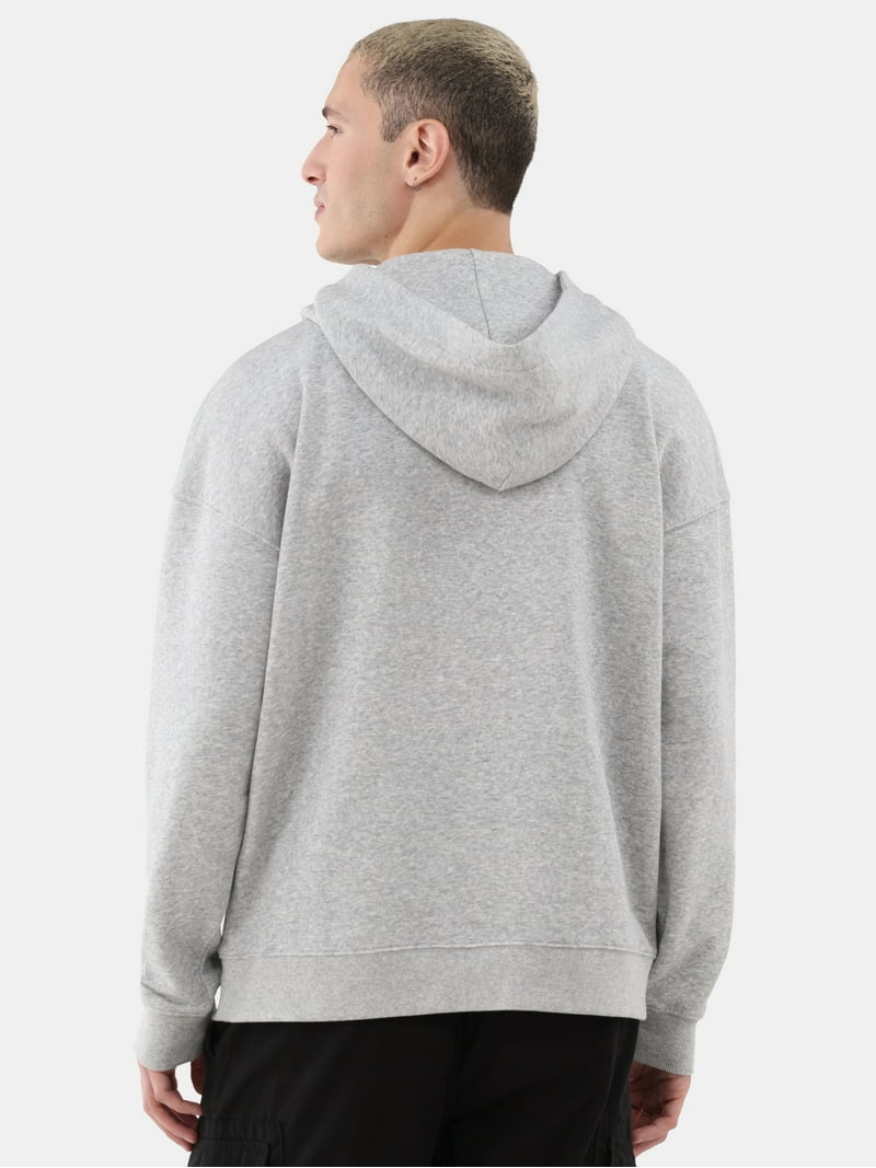 No Boundaries Soft Fleece Zip Front Hoodie for Men XS to 5XL
