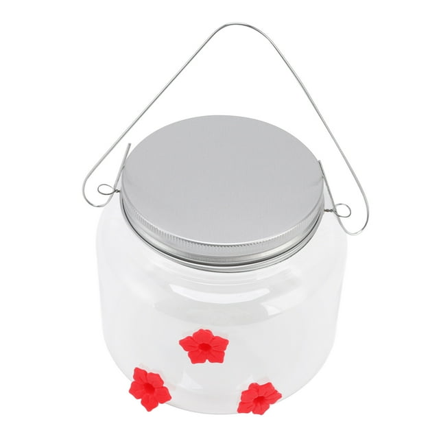 Mangeoire pour Colibris, Installation Gratuite, Bocal d'Alimentation pour Colibris sur le Terrain