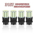 thumbnail image 2 of 4-Pack 3157 3156 LED Bulbs, 64 SMD 6000K White for Reverse/Tail/Brake/Turn Signal Lights - Direct Replacement, Non-Polarity Design, 2 of 13