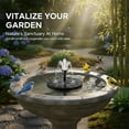 thumbnail image 6 of Solar Fountain for Bird Bath: Floating Mini Solar Water Fountain with 6 Nozzles for Garden, Pond, Pool, and Outdoor (2, 5.1"), 6 of 9