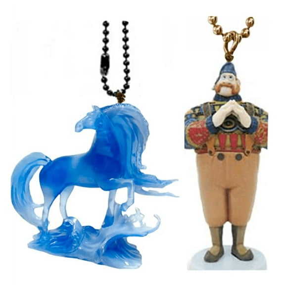 Oekan & Nokk Blue Elsa Horse Frozen 1 Pvc Keychain Dangler Ornament Figures 4”