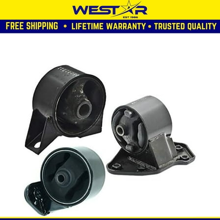 Fits 2003-2005 Hyundai Accent 1.6L AUTO TRAN. Front & Rear Motor & Trans Mount 3PCS : A7130, A7127, A6186