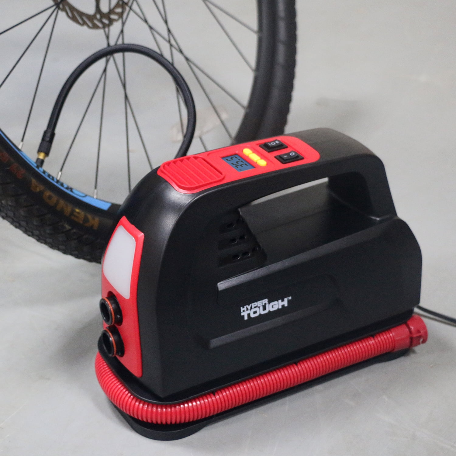 Hyper Tough DC 12V Multi-function Digital Tire Inflator/SUP Inflator, Black