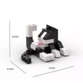 thumbnail image 4 of Cute Siamese Cat Building Block Toy Set, Mini Animal Assembly Model, DIY Desktop Ornament, Suitable for Children and Adults, 4 of 6