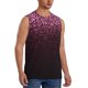 thumbnail image 2 of Fotbe Pink Glitter Sparkles A Men's Camiseta sin Mangas Estampada para Hombres, Playera Casual para Gimnasio, Entrenamiento, Playa-XX-Large, 2 of 7