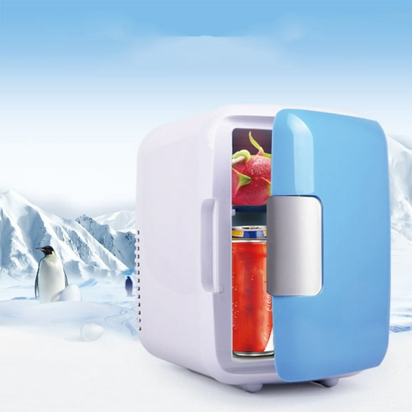 2023 Maison d'Été et Kitchen Gadgets Dégagement d'Économies! WJSXC Voiture 4L Réfrigérateur Réfrigérateur Réfrigérateur Boîte de Voiture Réfrigérateur Mini Voiture Portable Voiture Petit Réfrigérateur Bleu Ciel