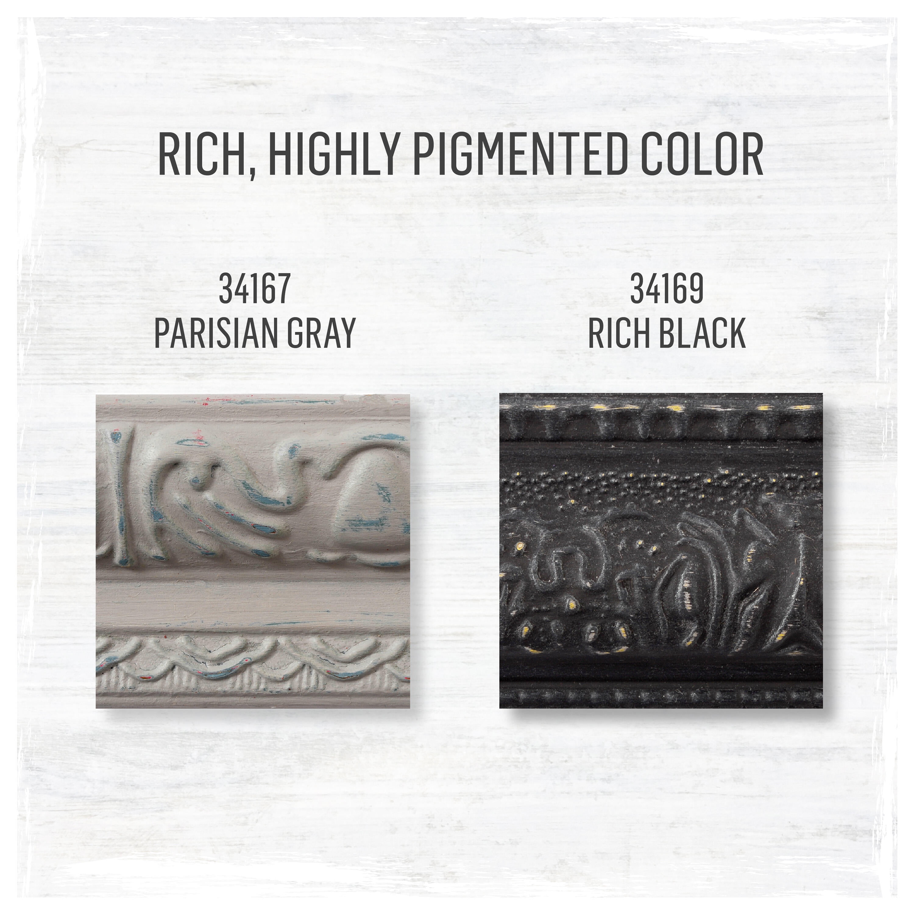 FolkArt Home Décor Chalk 8 fl oz Gray & Black Kit, 4 pc with Ultra Matte Acrylic Paints and a 2 Pc Brush Set