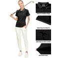 thumbnail image 5 of Dasawamedh Women's Quick Dry Polo Shirt Short Sleeve Golf Shirt Stretch UV Protection Sports T-Shirt Size XXL, 5 of 6