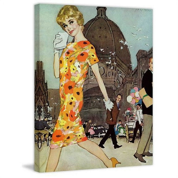 "The Stranded Blonde" by Joe de Mers Painting Print on Canvas