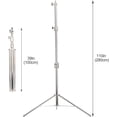 thumbnail image 4 of EACHSHOT 2-Pack Light Stand w/Carrying Bag, Stainless Steel Heavy Duty 1/4" to 3/8" Adapter for SL60W VL150W SL150W AD600BM MS300, Studio Softbox, Monolight, and Other Photographic Equipment, 4 of 8
