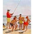 thumbnail image 7 of Marmont Hill Big Pole Little Fish by Richard Sargent Painting Print on Canvas, 7 of 7