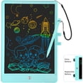 thumbnail image 1 of Tableta de escritura LCD para niños Tablero de dibujo colorido para niños pequeños de 10 pulgadas Almohadillas de dibujo electrónicas reutilizables Juguete educativo y de aprendizaje (azul), 1 of 5