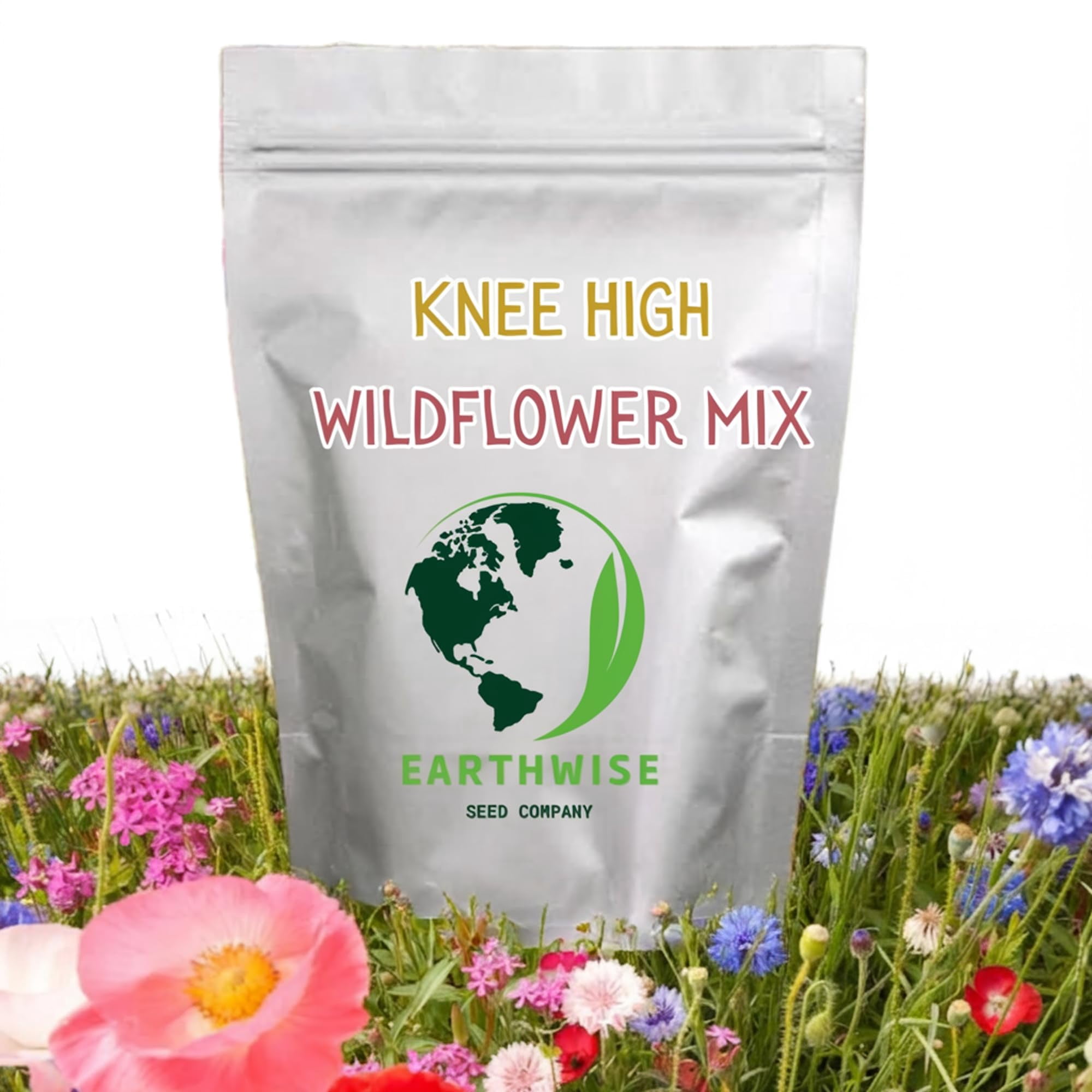 Earthwise Knee High Wildflower Meadow Blend – 1/2 lb – Covers 500sqft