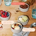 thumbnail image 3 of Beautiful 4-Piece Stoneware Ramekin Set, Porcini Taupe by Drew Barrymore, 3 of 11