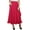 Crimson Pink, variant on Phagun Women's Cotton Ruffled Self Belt Solid Magic Wrap Hippie Skirt-Maroon