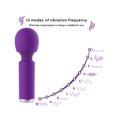 thumbnail image 6 of Personal Massager Wand Massager Powerful with 10 Vibrating Patterns,Topboutique Waterproof Body Massager Cordless USB Rechargeable for Back Neck Shoulder Sports Recovery, Purple, 6 of 8