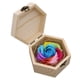 thumbnail image 1 of Jabón de baño con flores de rosa arcoíris con caja de madera, jabón de rosa en caja de regalo, cofre de almacenamiento de bricolaje para aniversario, cumpleaños, boda, día de San Valentín, día de la, 1 of 6