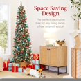 thumbnail image 3 of Best Choice Products 7.5ft Pre-lit Pencil Christmas Tree, 3 of 7