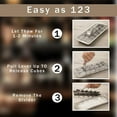 thumbnail image 3 of Stainless Steel Ice Cube Trays for Freezer, Metal Ice Tray with Lever, Vintage Inspired Icecube Tray, Retro Metalice Handle Made Icecubetray, Heavy Duty Metallic Icetray for Kitchen & Bar, 3 of 5