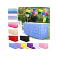 thumbnail image 6 of YFTDEF Yellow Tulle Table Skirt, 6ft Table Skirt for Rectangle Table, Birthday Party Decorations, Shower Parties, Cake Dessert Table Decorations, Five-Layer Ruffle Table Skirting, 6 of 6