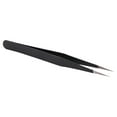 thumbnail image 6 of 4X Nail Art Rhinestones Eyelashes Extension Straight & Curved Tweezers Tool Set-Black, 6 of 10