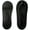 2black, variant on 2 Pairs 3D Padded Women's No Show Nylon Socks Sponge Cushion Liner