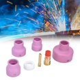 thumbnail image 1 of ESTINK TIG Welding Accessory Kit,Welding Collet,7Pcs TIG Welding Accessory Ceramic Nozzle Collet Gas Lens Cup Gasket For WP17/18/26, 1 of 8