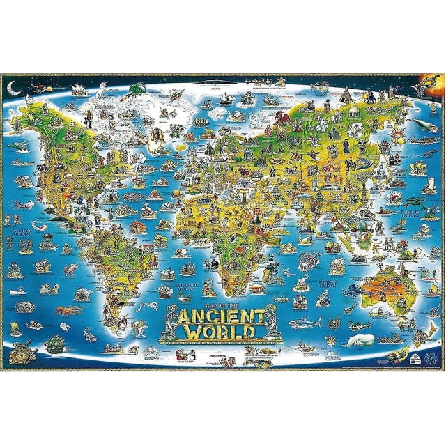 Adult Puzzle - 1000 Piece Puzzle - Ancient World Map