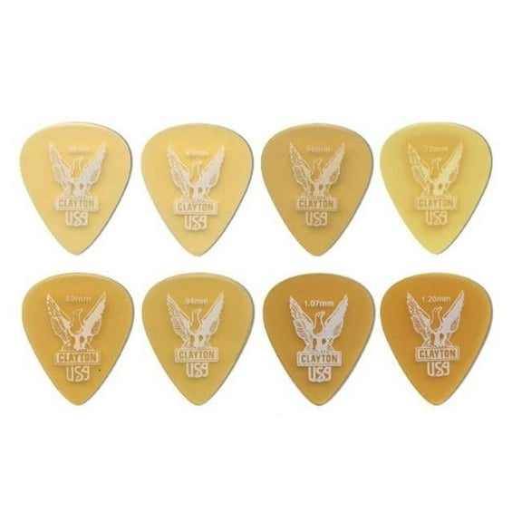 Clayton US120-12 Ultem Tortoise Standard Guitar Picks- 1.20 mm - 12 Pieces