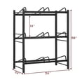 thumbnail image 2 of 3-Tier Water Rack for Gallon Jugs for Home, Office, Kitchen and Breakroom, Black, 2 of 5