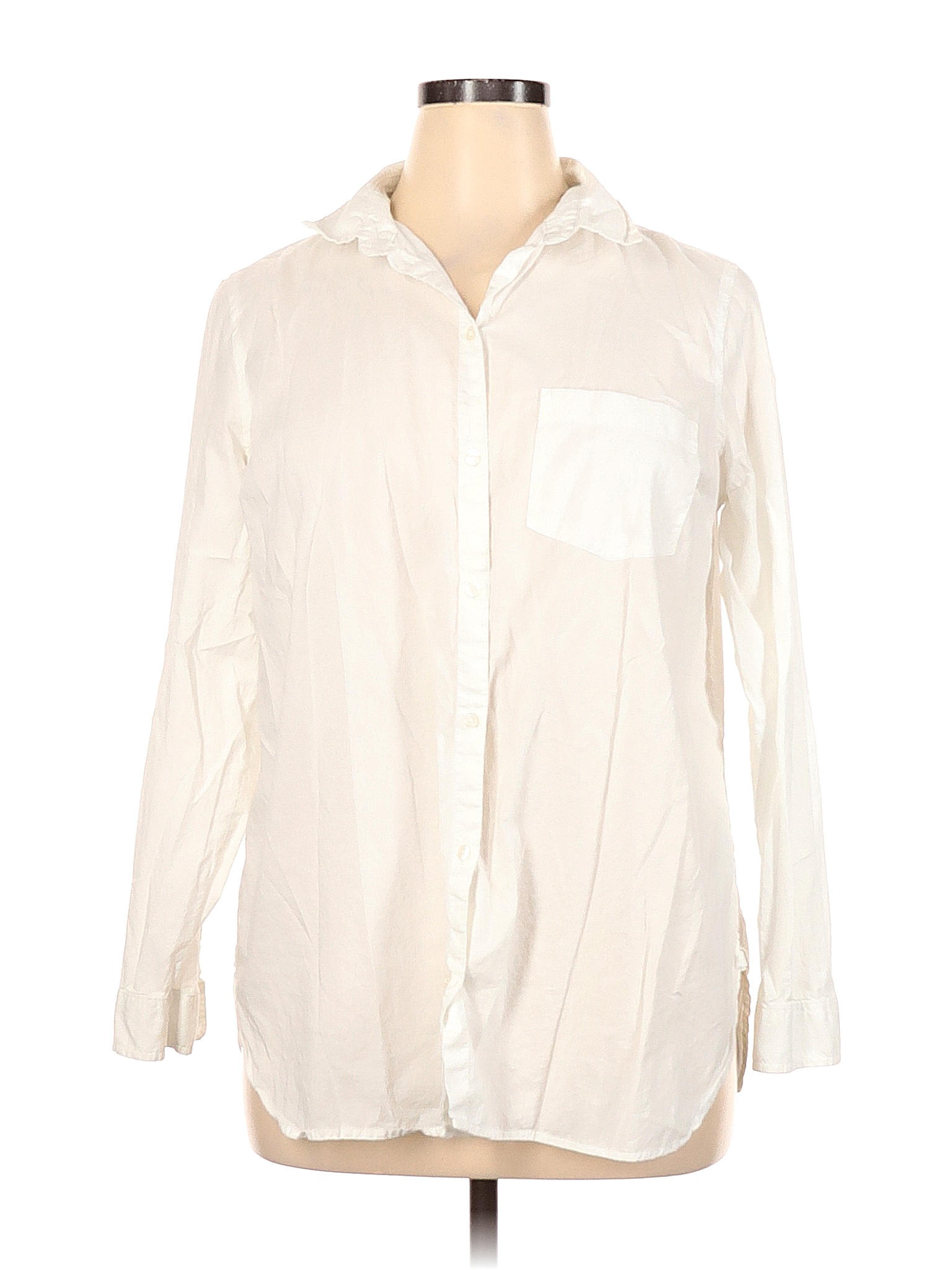 Long Sleeve Button-Down Shirt - Walmart 