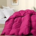 thumbnail image 2 of Bedding Comforter Full Size, Duvet Insert, Quilted Comforter with Corner Tabs, All Season Lightweight Quilt, Down Alternative Hotel Comforter Full Size 82X86 Hot Pink, 2 of 7