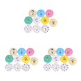 thumbnail image 1 of Becaristey 10x Cute Cartoon Pocket Mirror For Fun And Stylish Look Gift Clear Portable Makeup Mirror Random Color 3Set, 1 of 6