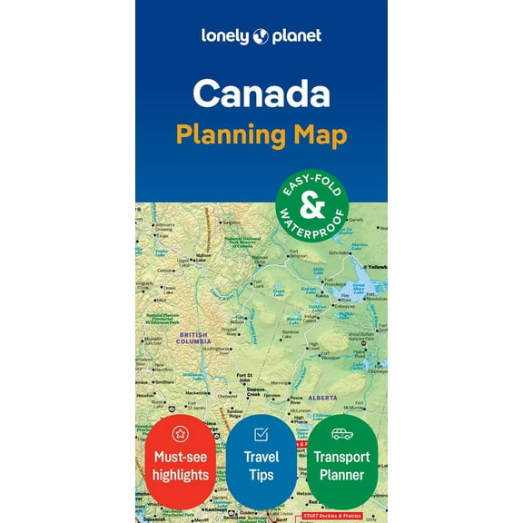 Map Lonely Planet Canada Planning Map, (Paperback)